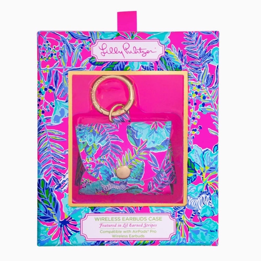 Lilly Pulitzer Wireless AirPod Pro Earbuds Case in Lil Earned Stripes